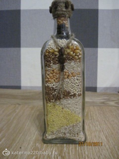 Бутылочки с крупой фото